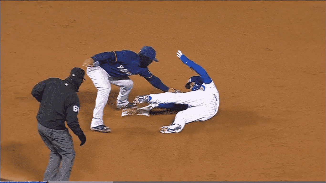 Javy Baez slides in.  Cubs players, Chicago cubs baseball