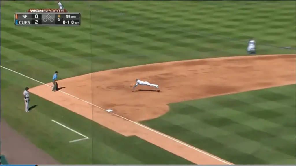 Watch Kris 'He's No Todd Frazier' Bryant Makes Diving Play at Third