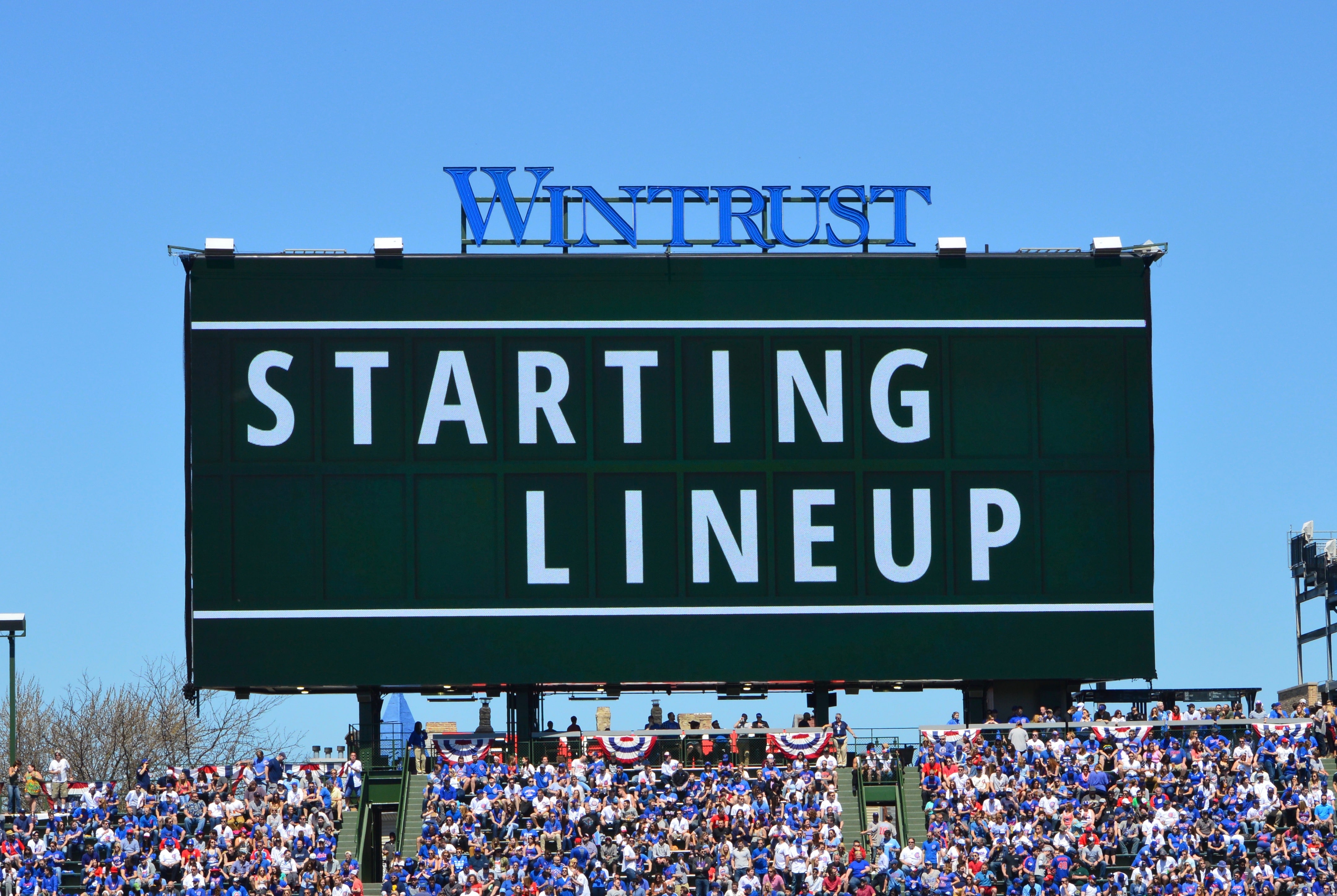 chicago cubs lineup