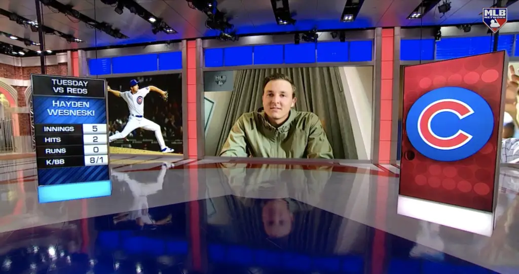 Watch Hayden Wesneski Interviewed on MLB Central After Dominating